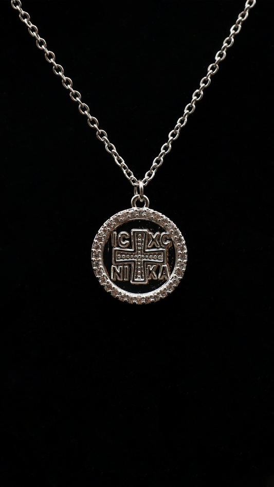 IC XC NI KA Kette / silber